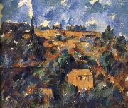 Paul Cezanne van het huis op een heuvel oil painting picture wholesale